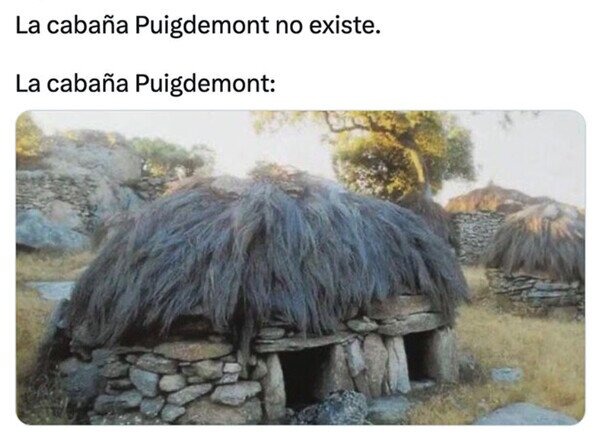 Cabaña Puigdemont - meme