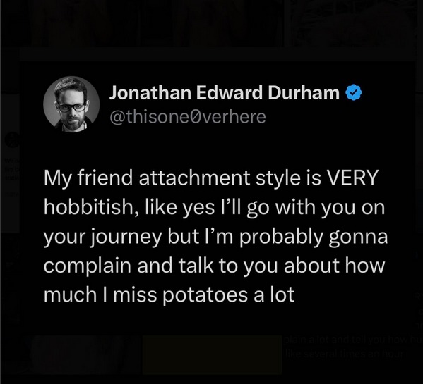 I miss potatoes while I’m eating them - meme