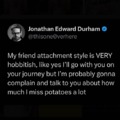I miss potatoes while I’m eating them