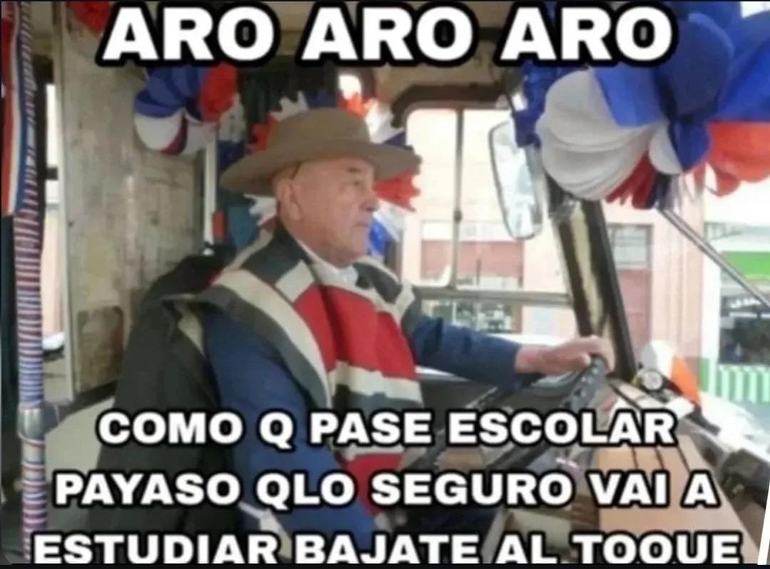 Acá nunca te quieren llevar porque escolar paga menos - meme