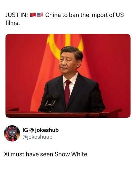China saw Snow White and said 'no thanks' - meme