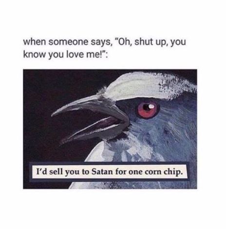 Satan corn chips. - meme