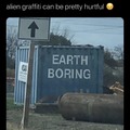 alien graffiti