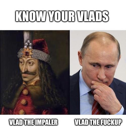 Know your Vlads - meme
