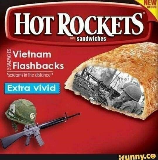When you go to war, but still want snacks - meme