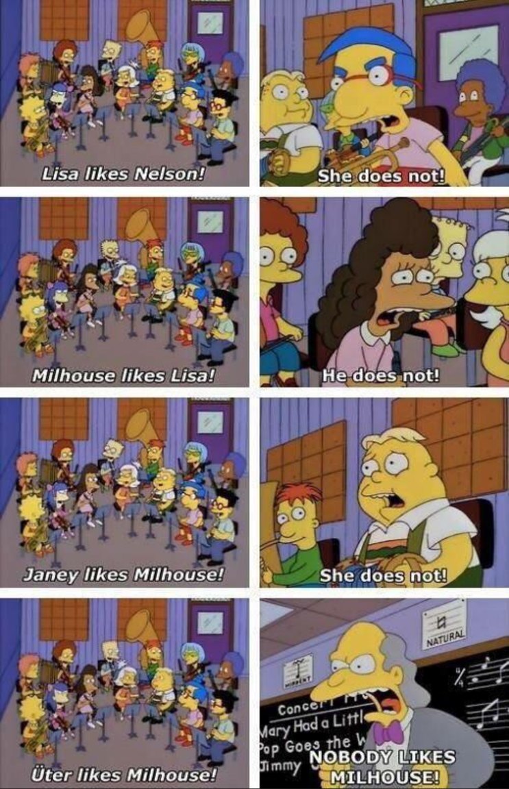 Poor Milhouse - meme
