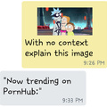 My friend doesn't watch rick and morty