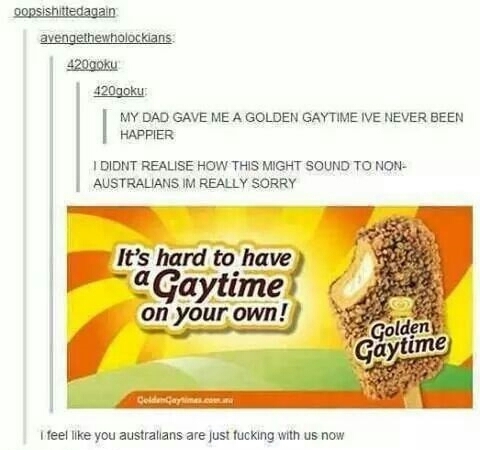 Anyone in the mood for a little Gaytime? - meme
