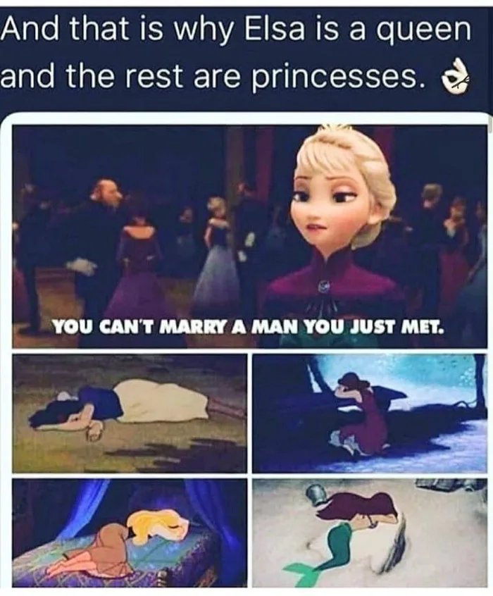 Elsa the queen - meme