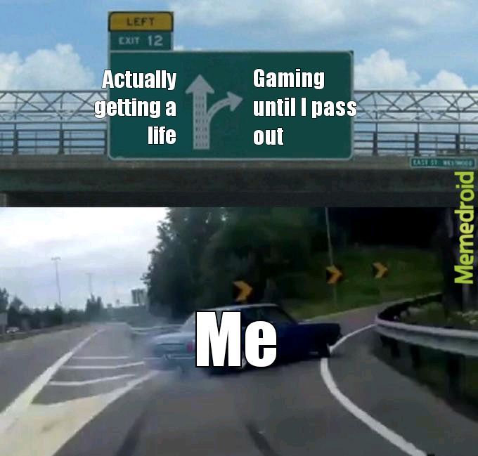 Gaming for life - meme