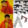 I could choose an armory or a ladder and a bench hhhmmmm ladder and bench