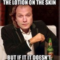 rub the lotion