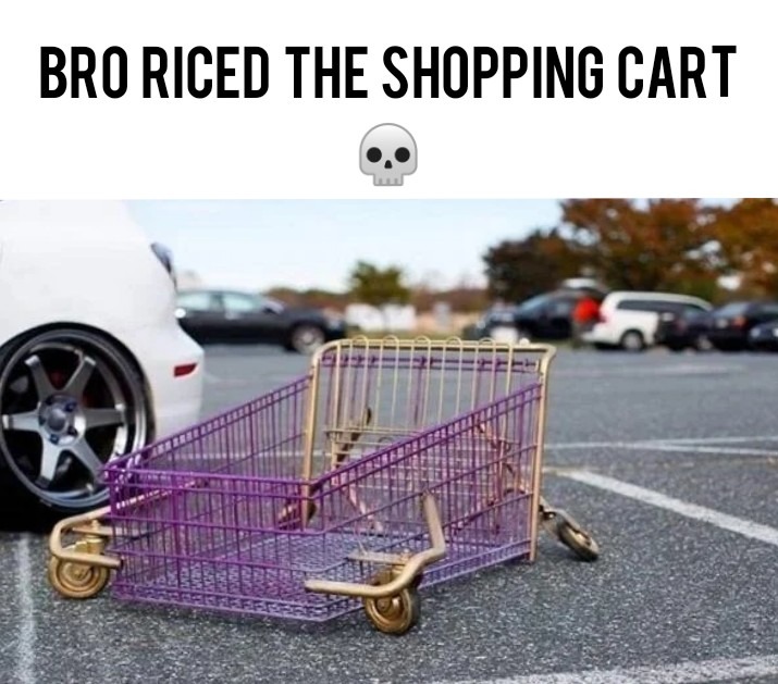 Max rice shopping cart - meme