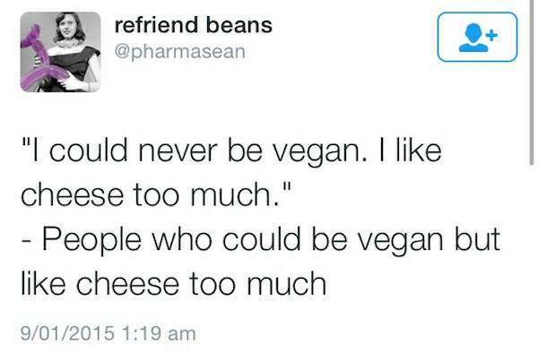 No vegan for me - meme