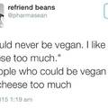 No vegan for me