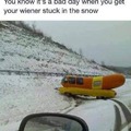 Stuck in the snow