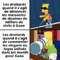 Les droitards et les massacres à Gaza