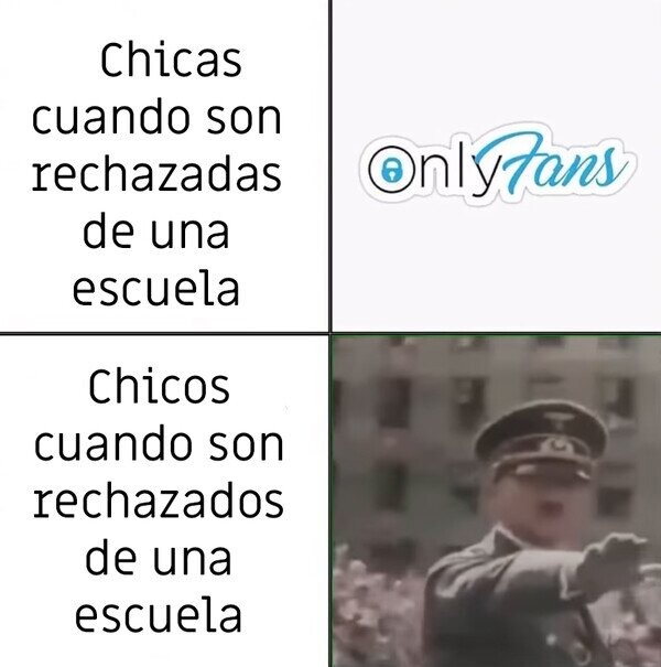 rechazos de la escuela - meme