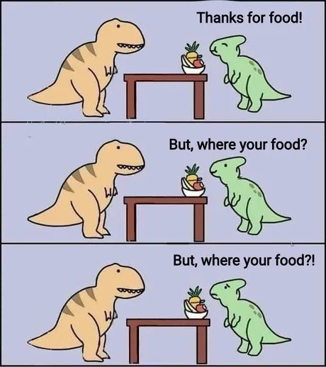 ﻿Thanks for foodi But; where your food? But; where your food?!