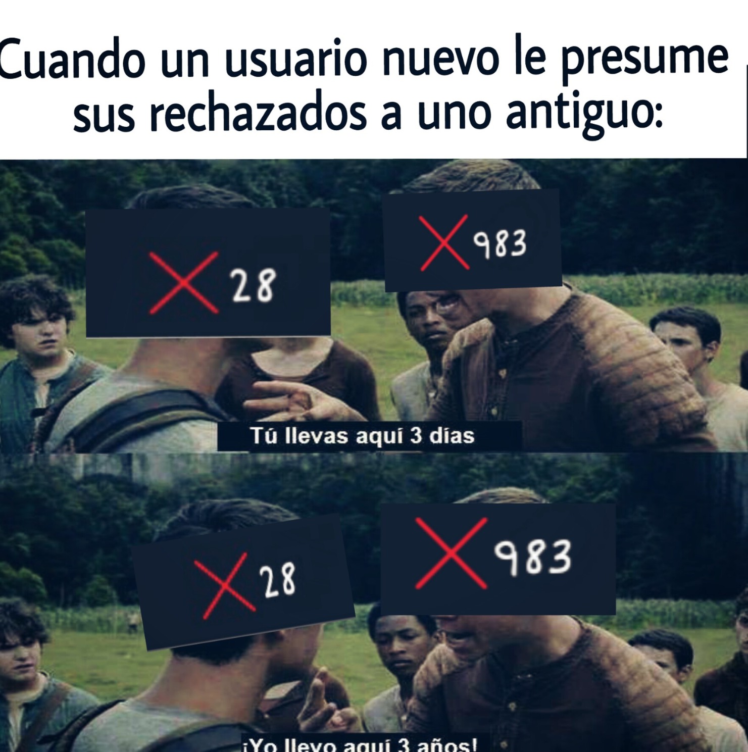 Negativos al primero - meme
