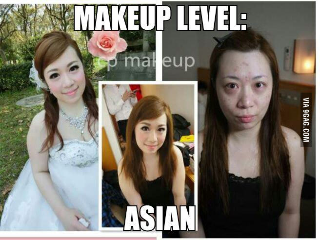 Makeup level asian - meme