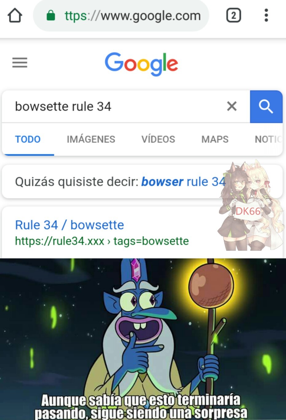 Bowsette=Bowser mujer - meme