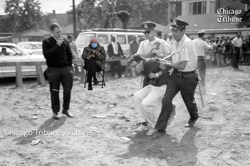 Bernie the Time Traveller - meme