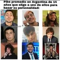 Eres argentino, elige tu personalidad