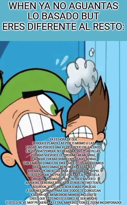 el título no aguantó lo basado - meme