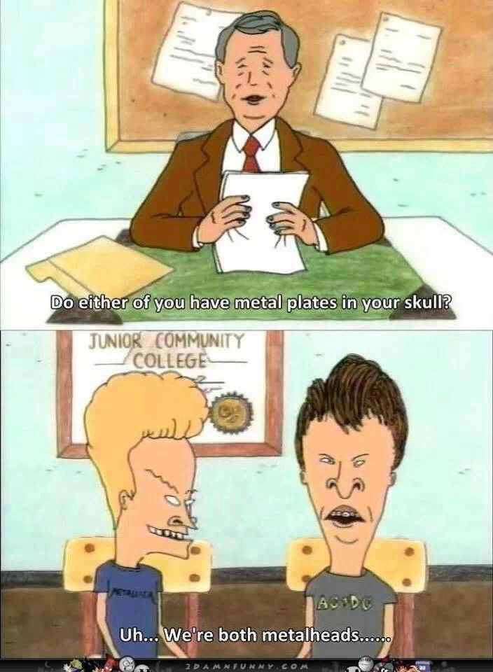 first comment is beavis. 10th comment is butt-head. - meme