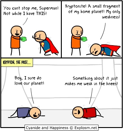 superman loves krypton - meme