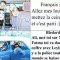 La différence entre les bledards et les français (je suis français)