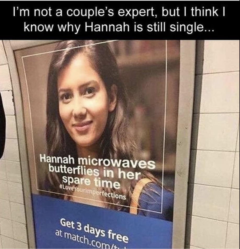 Hanna is single - meme