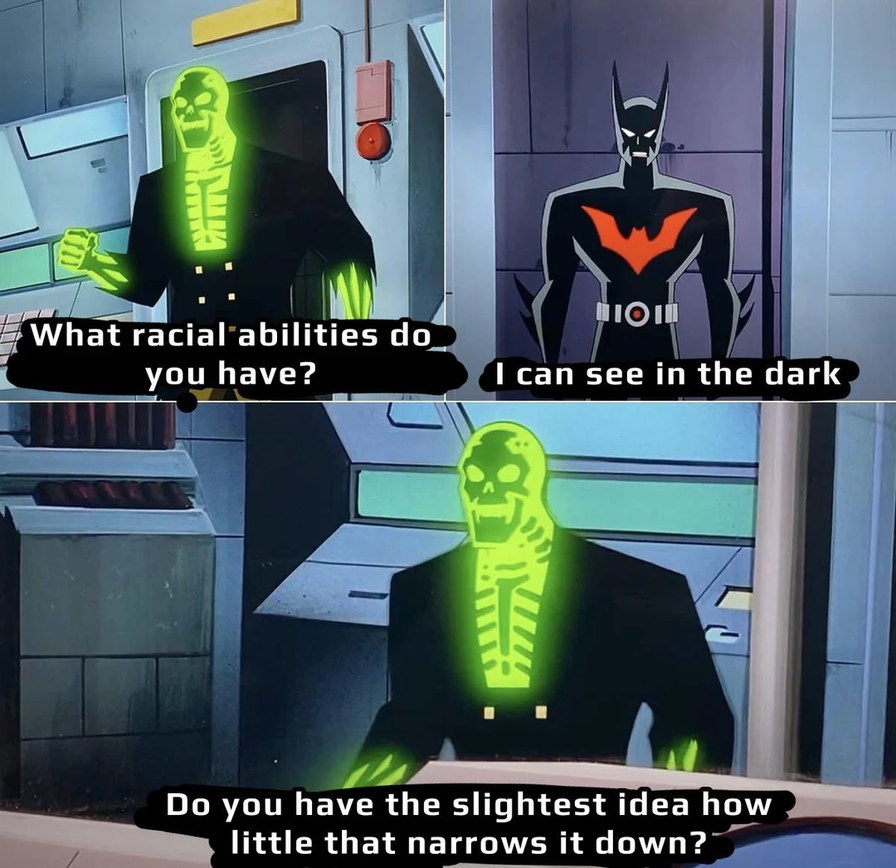 I can see in the dark - meme