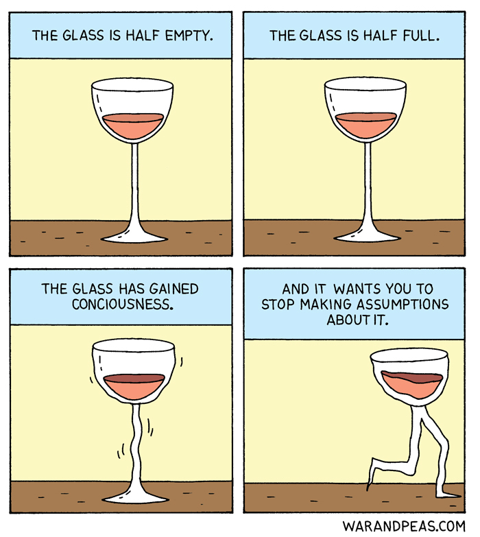 the glass - meme