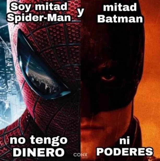 Tengo dos caras de héroe - meme
