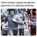 Ronaldinho en la película de Rocky