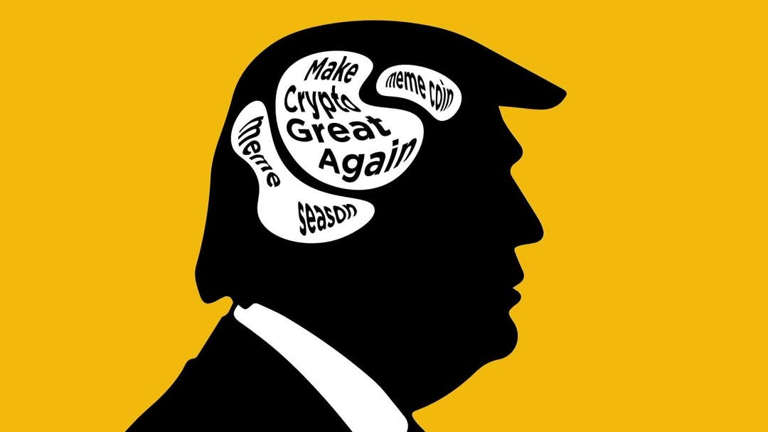 Trumps love crypto - meme
