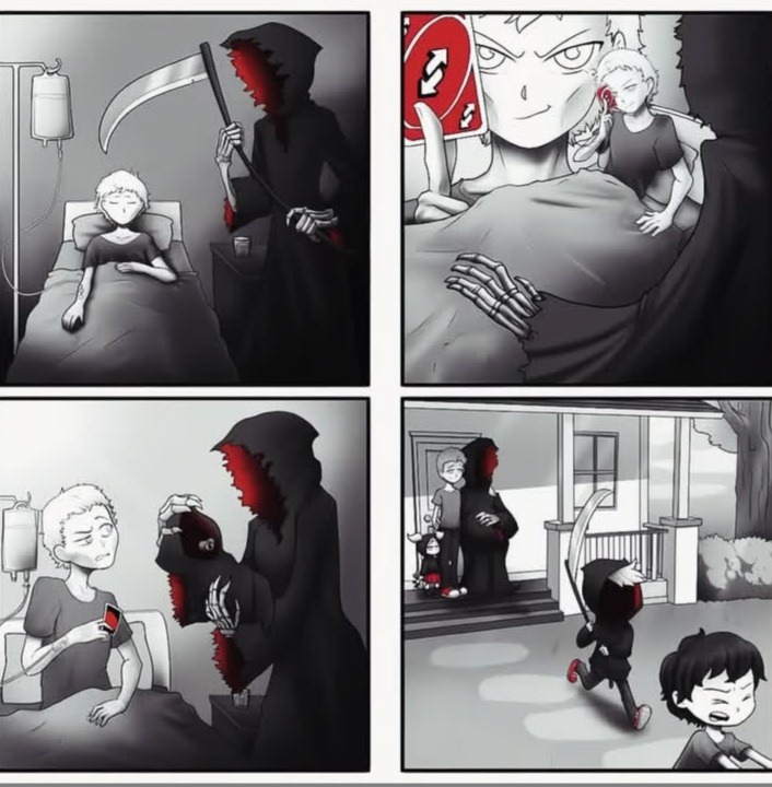 Não perdoa nem a morte - meme