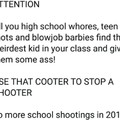 Use your cooter; stop a shooter