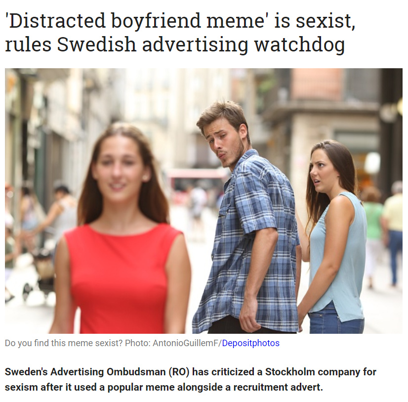 Sweden is a feminist dump - meme