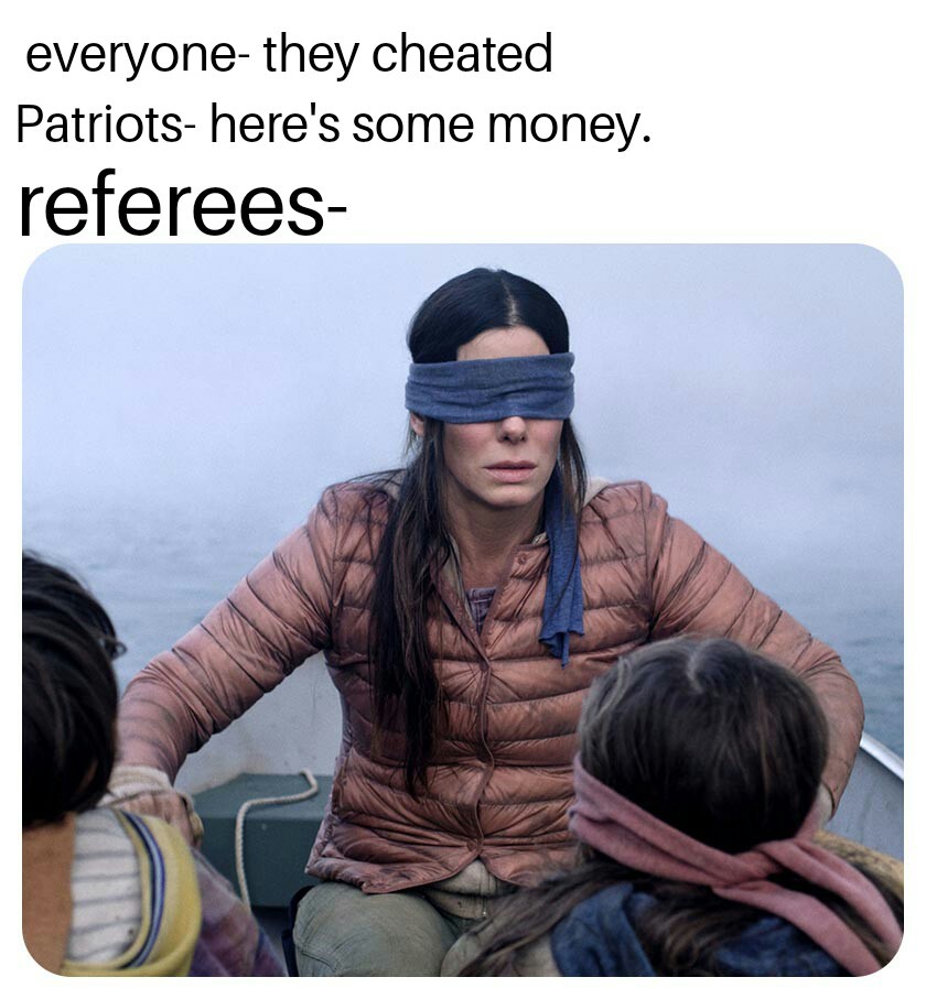 Patriots cheated - meme
