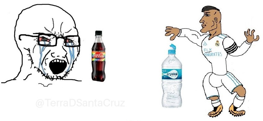 Beba água - meme