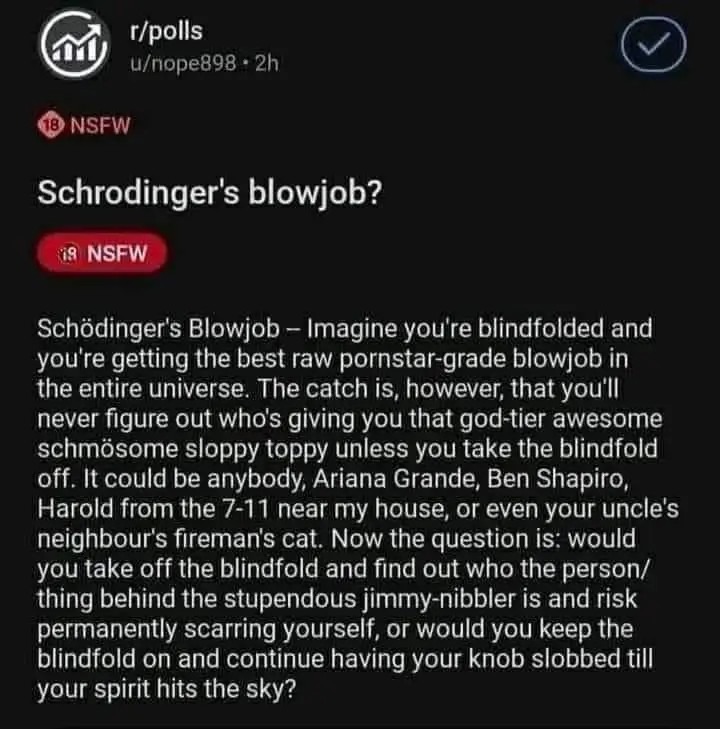 It's a tough question - meme