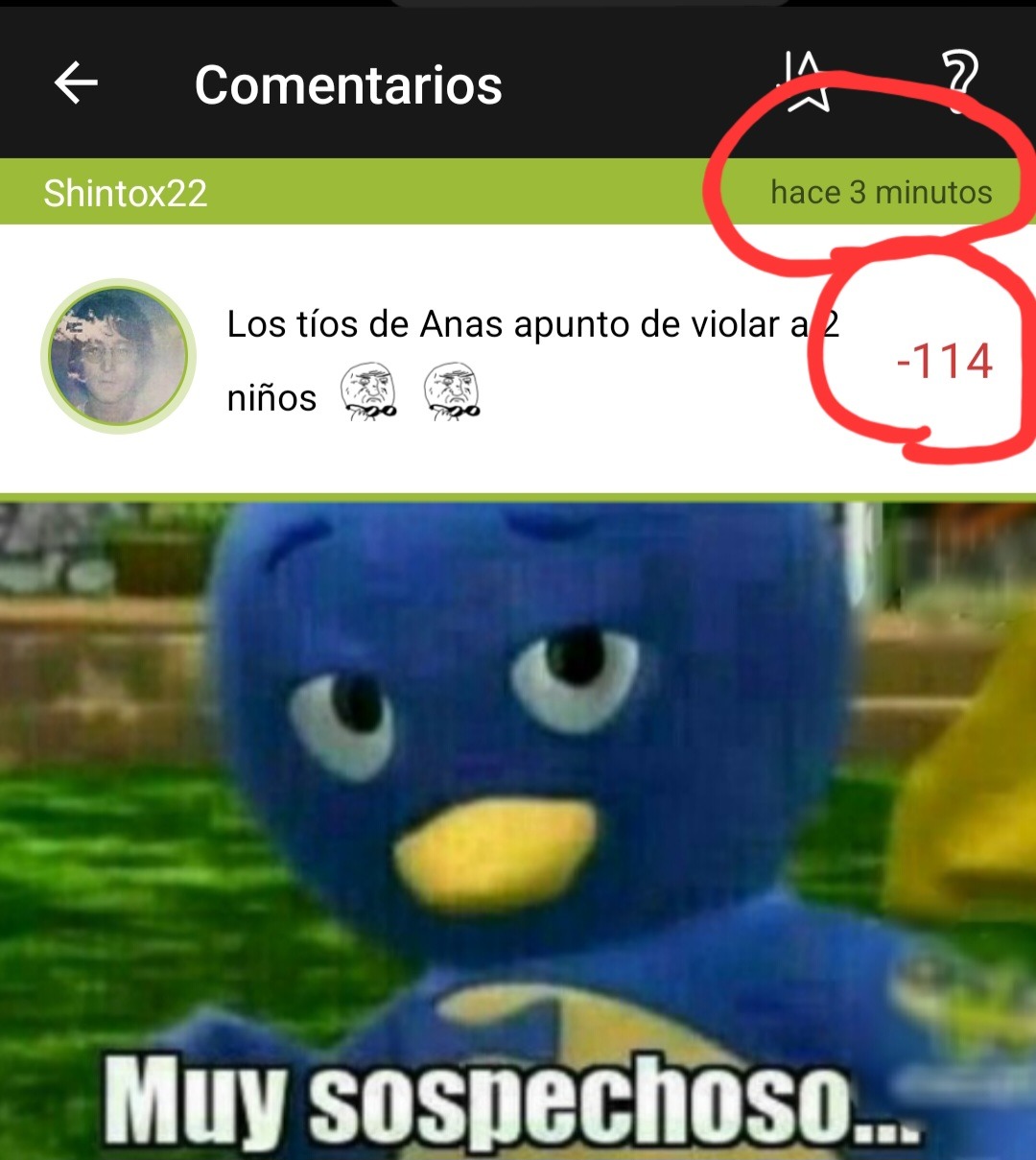 Espero que los bots de anas no me hagan fiesta de negativos - meme