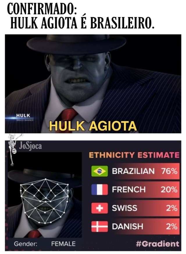 Hulk agiota no ciberpunk - meme