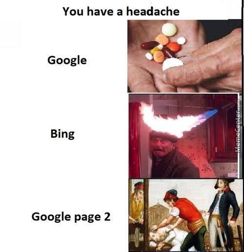 Google pg 2 much worse - meme