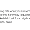 Fucking damn it Karen.