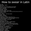 Just in case you need latin