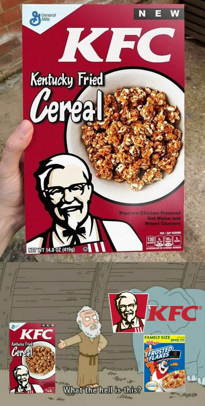 Fuera de broma quiero ese cereal - meme